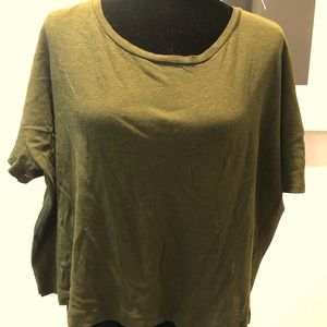 Green Zara (crop) top